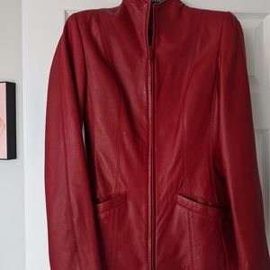 Red Danier Genuine Leather Jacket